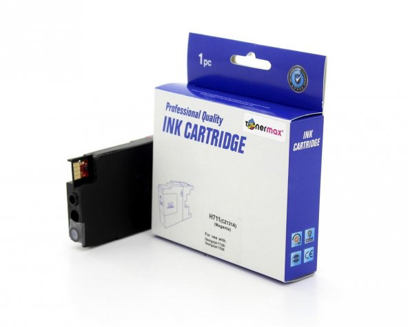 Hp 711XL CZ131A / T520 / T120 Kırmızı Muadil Kartuş - 6