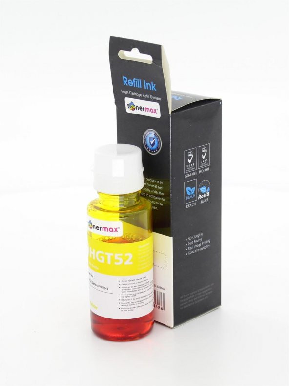 Hp GT52 M0H56AE Sarı Muadil Mürekkep - 5
