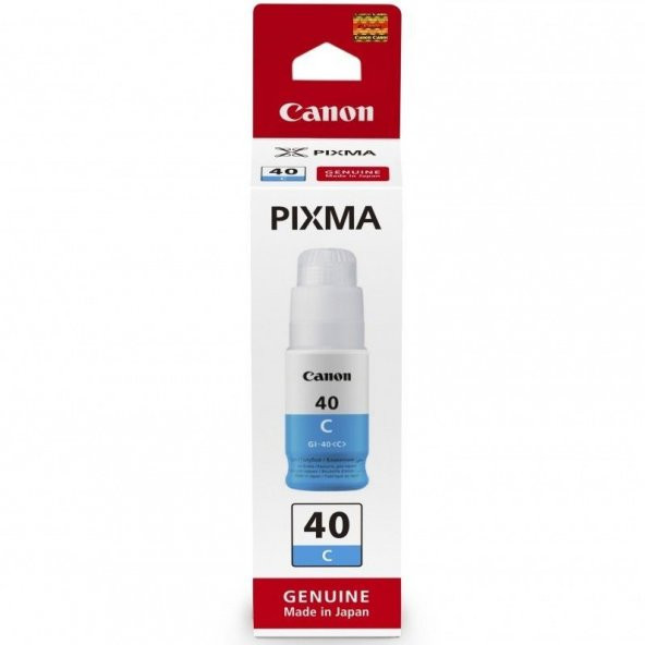 Canon GI-40C 3400C001 / Pixma G5040 / Pixma G6040 Orjinal Mavi Mürekkep