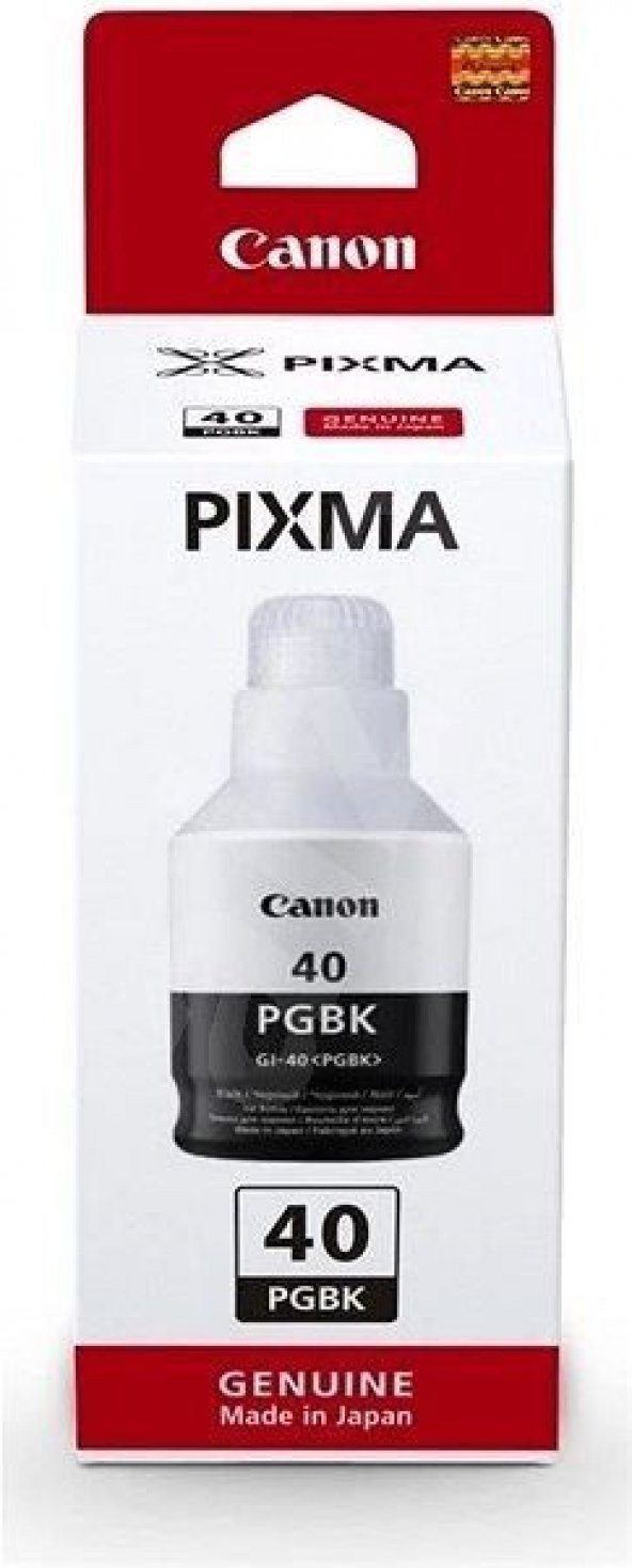 Canon GI-40PGBK 3385C001 / Pixma G5040 / Pixma G6040 Orjinal Siyah Mürekkep