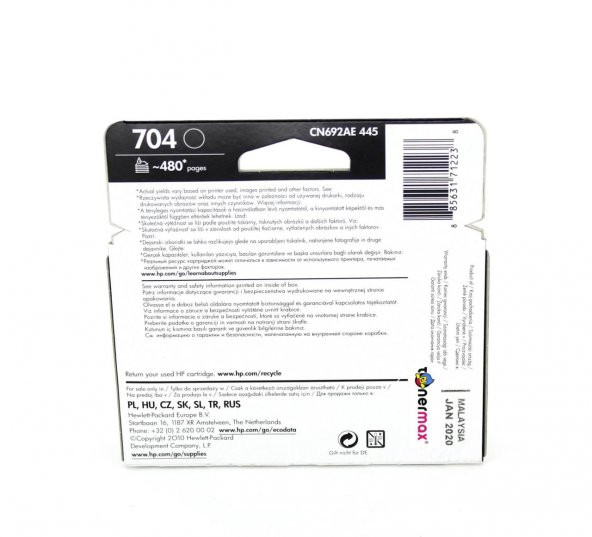 HP 704 CN692A Siyah Orjinal Kartuş/ HP Deskjet 2060 / K110a / J510 - 4
