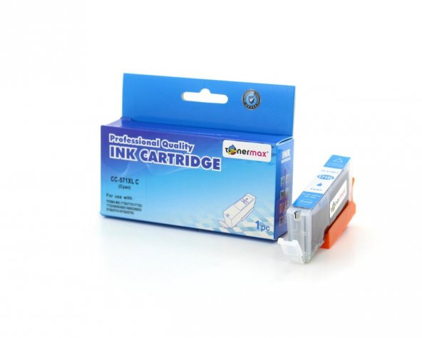 Canon CLI-571XL / Pixma MG-5750 / MG-6850 / MG-7750 / TS-5050 Mavi Muadil Kartuş ürün görseli 1