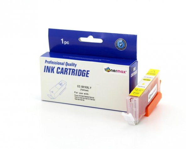 Canon CLİ-581XL Sarı Muadil Kartuş ürün görseli 1