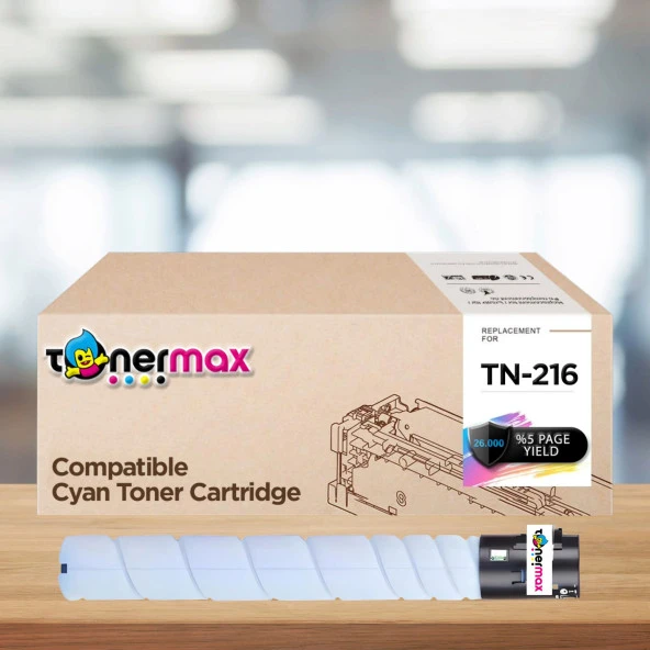 Konica Minolta TN-216 Muadil Toner Mavi / Bizhub  C220 / Bizhub C280 / D-Color MF220 / MF280 / MF360