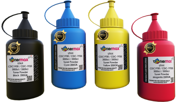 Utax CDC-1930 / CDC-1935 Set CMYK Toner Tozu