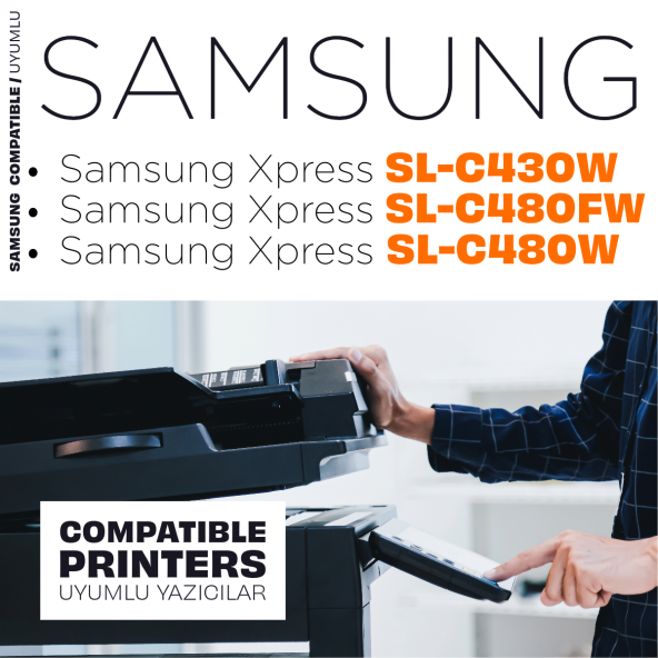 Samsung CLT-Y404S / Xpress C430 / C480 Sarı Muadil Toner - Eko - 3
