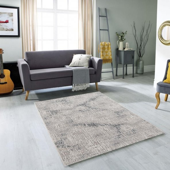 Halı Home Halı Lotus Koleksiyonu 8557 Gri Modern Halı - 3