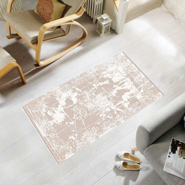 Halı Home Halı Gaspara Koleksiyonu 14505 Bej Saçaklı Halı - 3