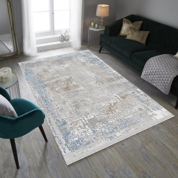 Halı Home Halı Greys Koleksiyonu 15604 Gri Saçaklı Halı - 1