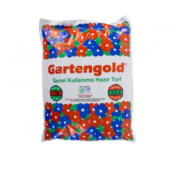 Gartengold GENEL Kullanım Torf ORGANİK ÜSTÜN ALMAN Kalitesi 2,5Lt
