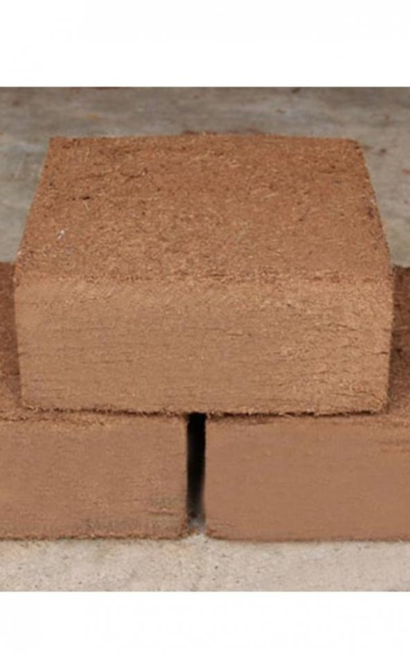 Cocopeat Hindistan Cevizi Kabuğu Kokopit Blok 5-6 Kg 65-80 Lt