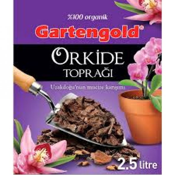 Gartengold Orkide Toprağı Torflu Özel Karışım Üstün Alman Kalitesi 2,5 Lt - 2