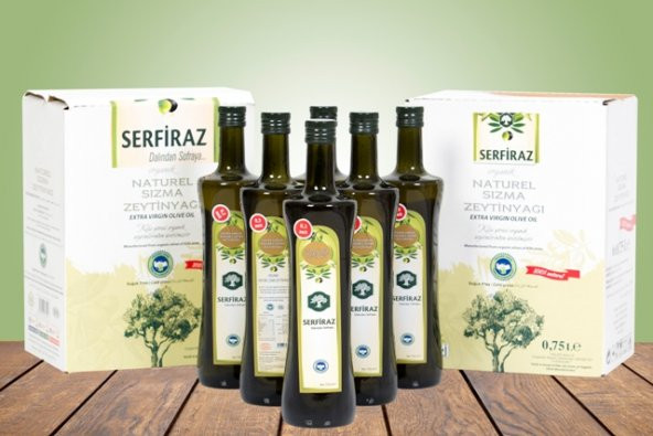 Serfiraz Soğuk Sıkım Naturel Sızma Zeytinyağı Cam 750 ML - 3