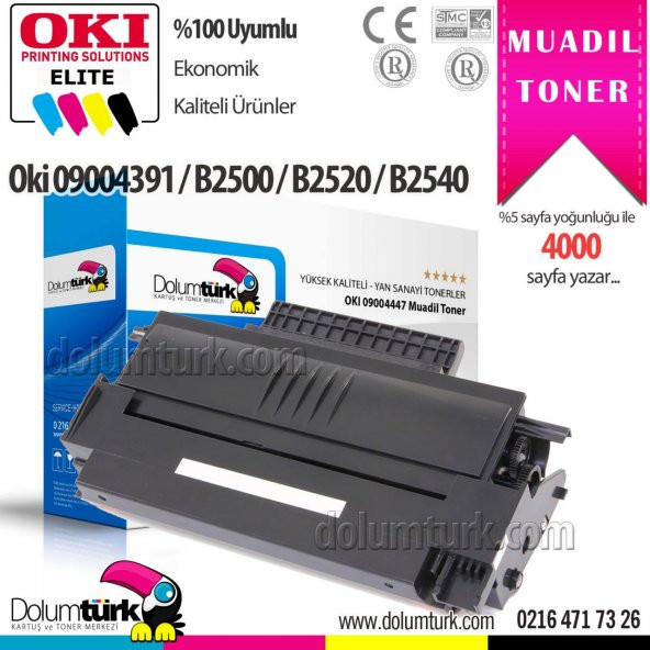 Oki B2520 MFP Muadil Toner