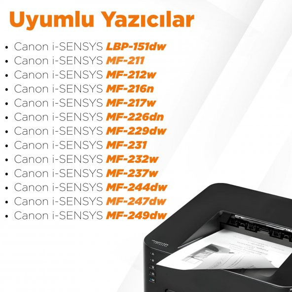 Canon CRG-737 Muadil Toner / Canon MF-247dw Muadil Toner - 4