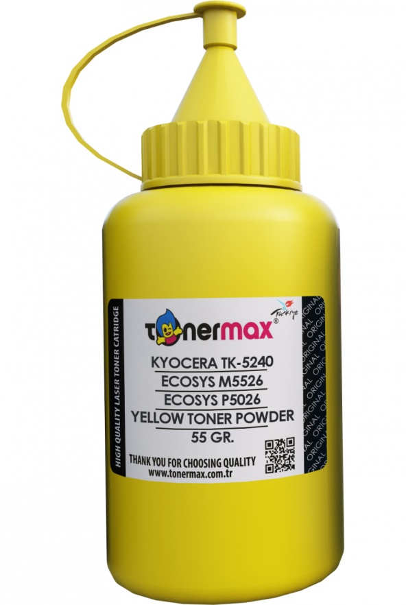 Kyocera TK-5240 Sarı Toner Tozu/ Ecosys M5526 / P5026