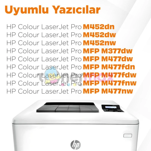 Hp Color Laserjet MFP M477 Muadil Toner Takım / CF410A - 8