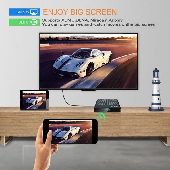 Wechip V9 Android 9.0 8K TV Box Netflix Youtube Akıllı TV Kutusu - 3