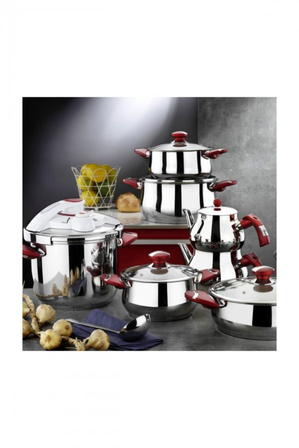 Kütahya Porselen 18 Parça Çelik Çeyiz Seti Mat Elma Şekeri - 2