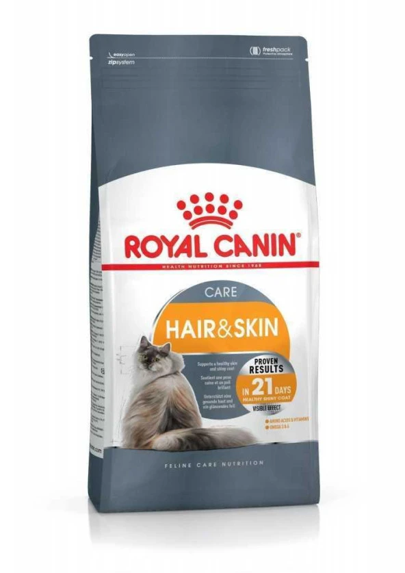 Royal Canin Hair ve Skin Hassas Tüylü Kedi Maması 4 Kg