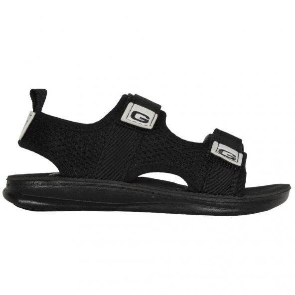 Gezer 00010 Siyah Cırtlı Yazlık Erkek Çocuk Sandalet Ayakkabı