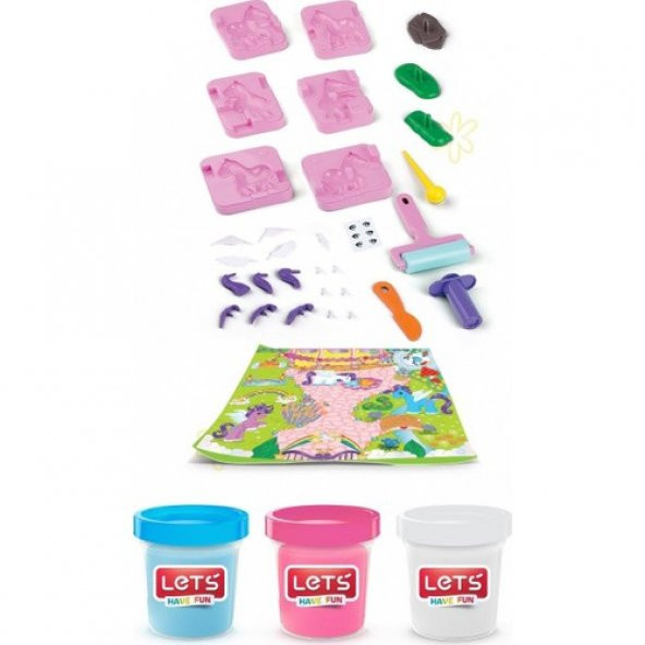 Lets Oyun Hamuru Tiny Minik Arkadaşım Seti 75 GR 36 Parça L-8494 - 2