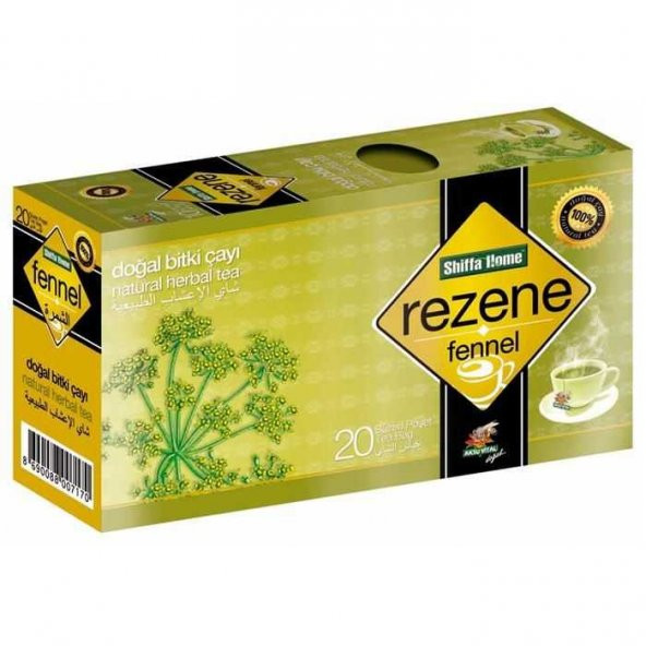 Rezene Çayı Bitki Çayı 20 Süzen Poşet Shiffa Home