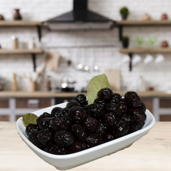 Rezen 1Kg. Vakumlu Gemlik Yağlı Sele Doğal Fermente Siyah Zeytin - 2