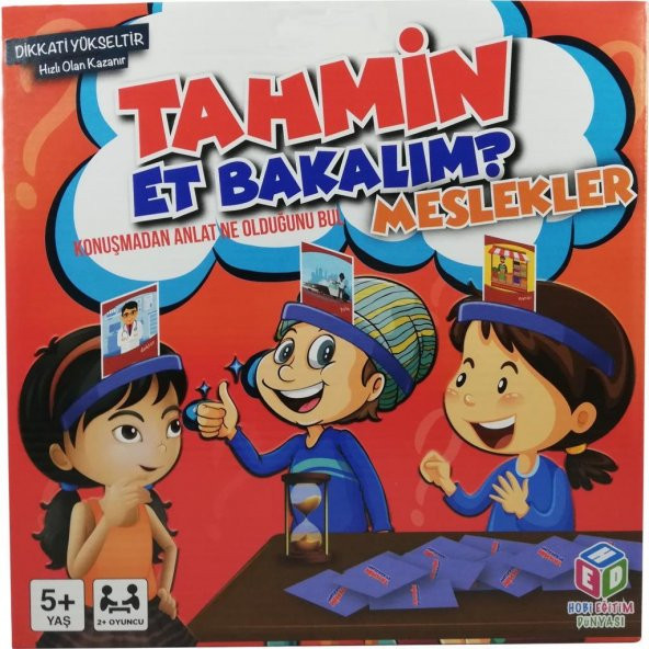 TAHMİN ET BAKALIM MESLEKLER HIZ DİKKAT ZEKA OYUNU - Resim 3