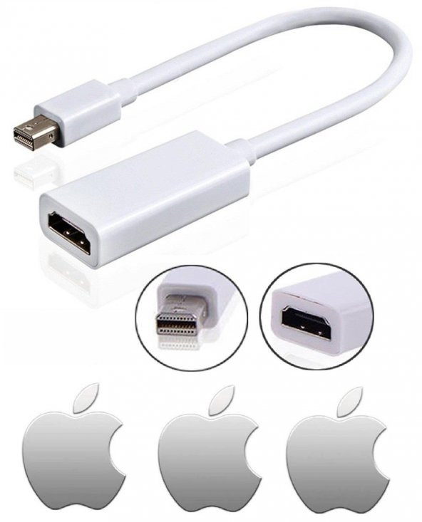 Apple Macbook Thunderbolt Mini Displayport Dişi HDMİ Çevirici
