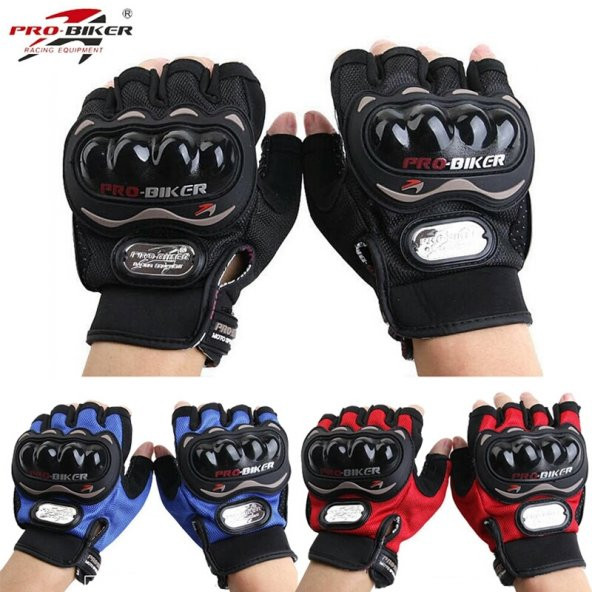 Probiker Yarım Parmak Eldiven Bisiklet Motosiklet Pro-Biker
