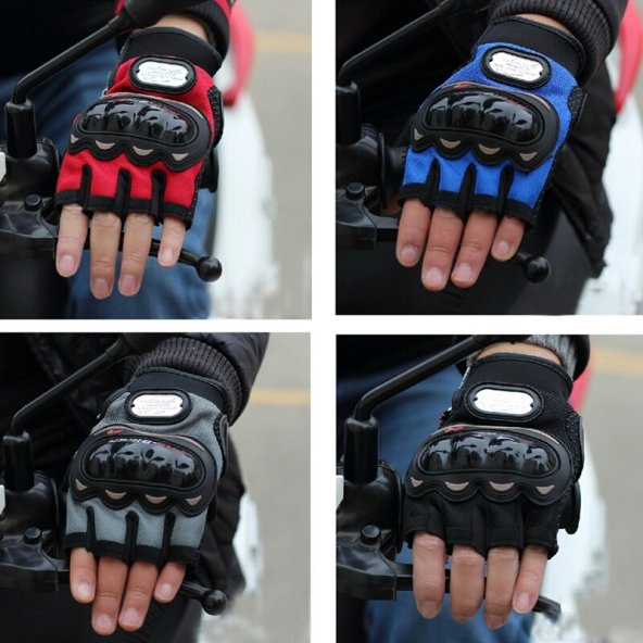 Probiker Yarım Parmak Eldiven Bisiklet Motosiklet Pro-Biker - 3