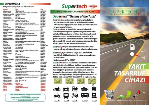 Supertech Yakıt Tasarruf Cihazı/ Motosiklet-Otomobil-Tekne-Yat vb - 2