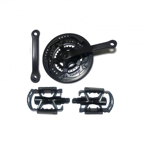 Zozo Aynakol 48T Aluminyum Siyah Pedal Paket Seti Paket