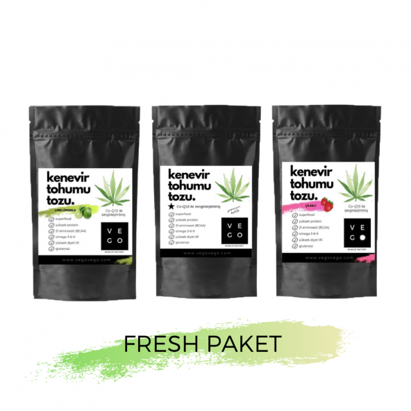 Vegovego Kenevir Protein Tozu - Fresh Paket