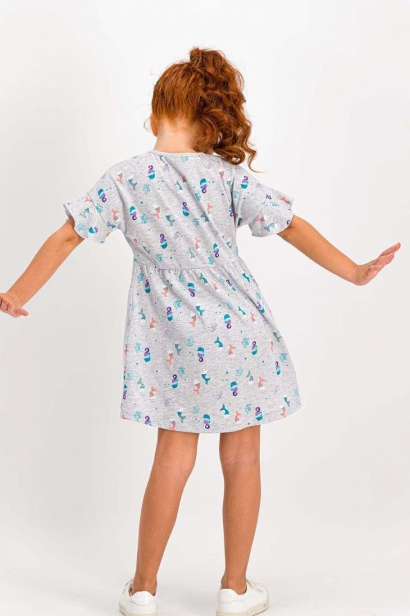 Mermaid Karmelanj Kız Çocuk Homewear Elbise RP1746-C - 2