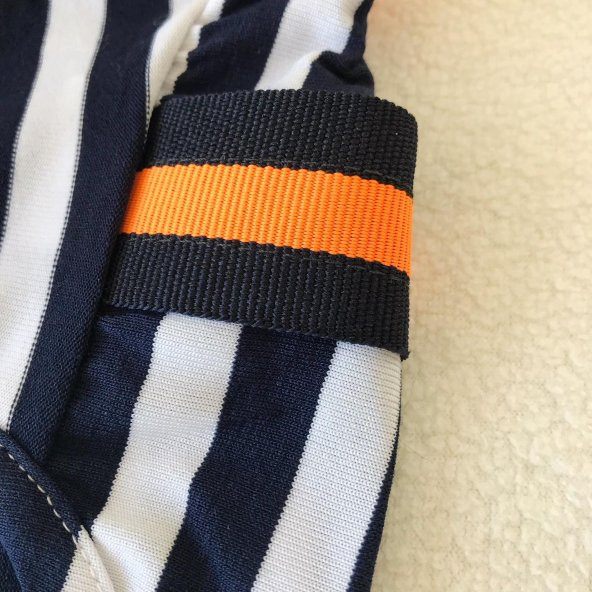 Navy Stripes orange Atlet Köpek Kıyafeti  Köpek Elbisesi - 9