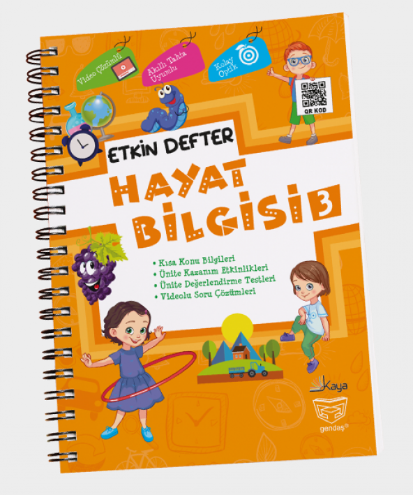 GENDAŞ YAYINLARI ETKİN DEFTER 3 SINIF HAYAT BİL.