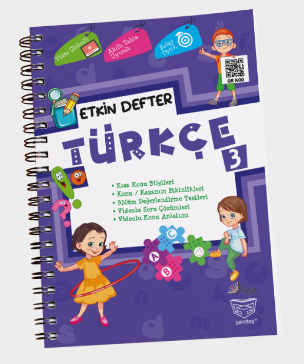 GENDAŞ YAYINLARI 3 SINIF ETKİN DEFTER TÜRKÇE - 1