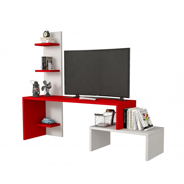 BMdekor TV Ünitesi Sümbül Kırmızı 124 cm - 2