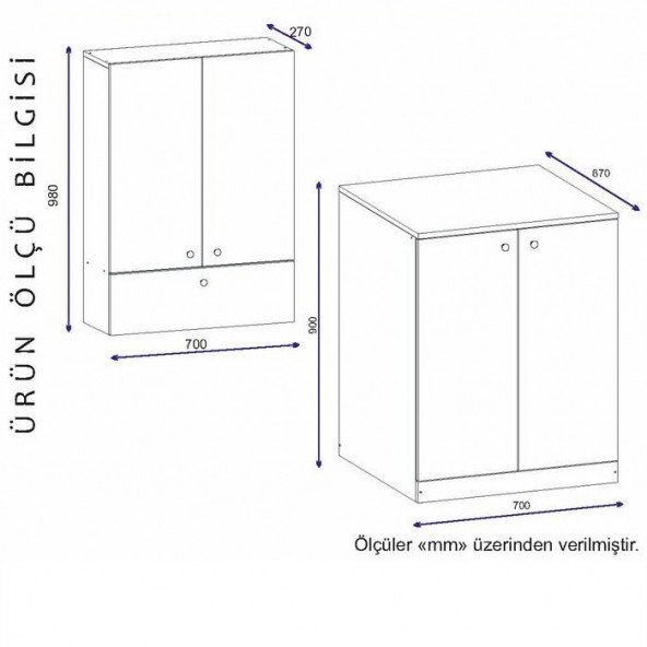 BMdekor Çamaşır Makinesi Dolabı Kristal Alt Üst Beyaz - 3