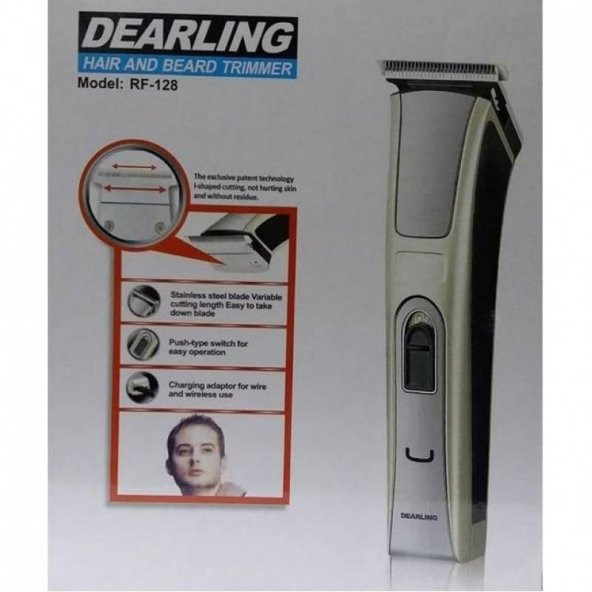 Profesyonel Saç ve Sakal Traş Makinesi Dearling Rf-128 - 3