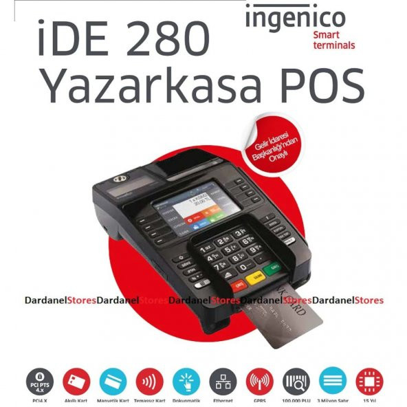 ingenico IDE280 EFT YazarKasa POS için Orijinal Kağıt Rulo Kapağı - 4