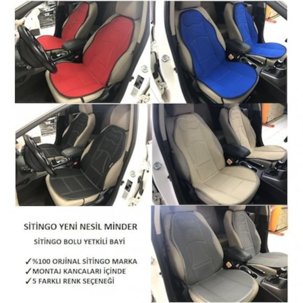BMW X1 - X3 - X5 - X6 ( 2 ADET ) SİTİNGO KOLTUK MİNDERİ