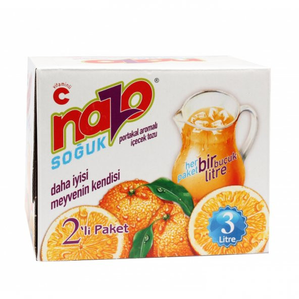 NAZO TOZ İÇECEK PORTAKAL AROMALI 24 ADET - 1