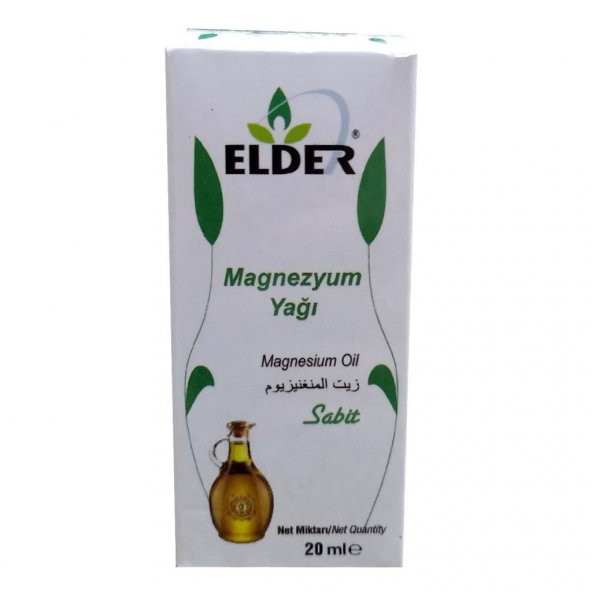 Nurs Elder Magnezyum Yağı 20 ML %100 Doğal Katkısız