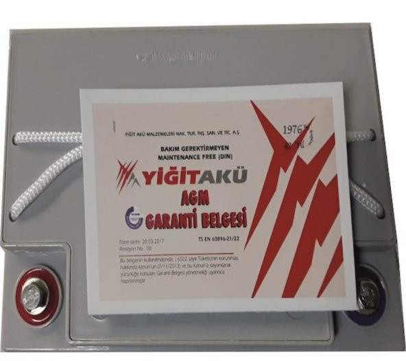 12V 33Ah amper jel engelli araç aküsü yiğit akü 2021/06 - 4
