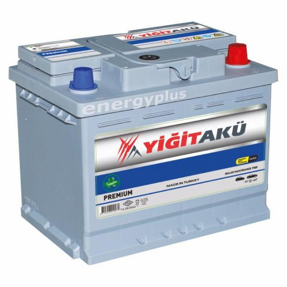 12V  60 AH 60ah AMPER YİĞİT AKÜ PREMIUM 540A EN CCA - 2