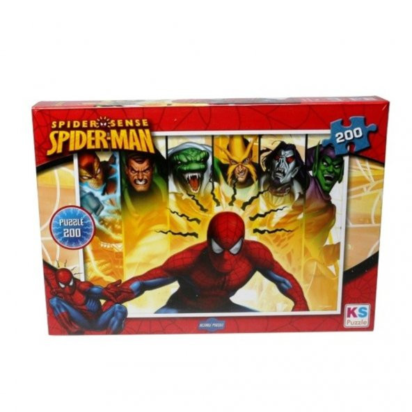 Spiderman 200 Parça Puzzle - Örümcek Adam 200 Parça Puzzle KS