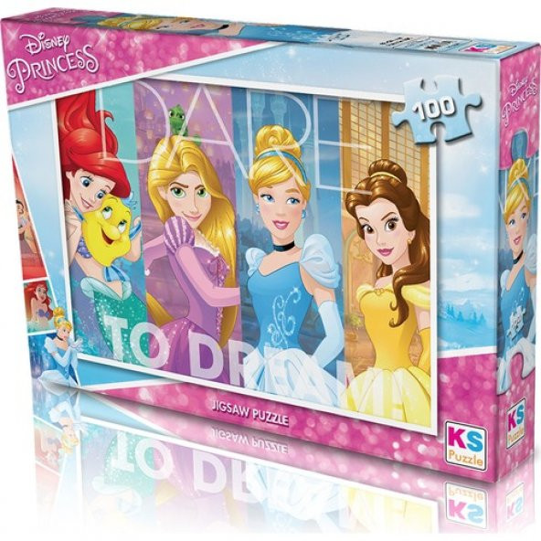 KS Games Puzzle 100 Parça Disney Princess Puzzle
